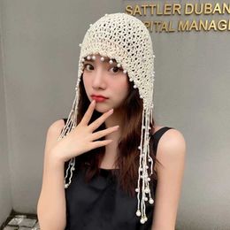 Folk Headpiece Handmade Tassels for Dress Up Casual Wear Party Headgear Beanie 230920