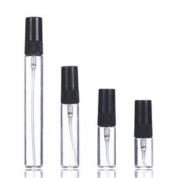 2ml 3ml 5ml 10ml Spray Bottle Perfume Empty Glass Vials Reusable Aromatherapy Fine Mist Atomizer Cosmetic kit Accessories Sample Fbibe
