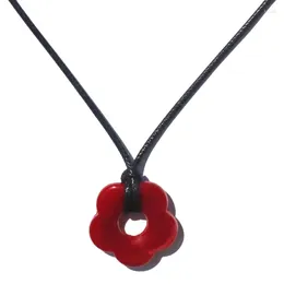 Chains Simple Hollow Plum Pendant Necklace Korean Fashion Novel Flower Choker