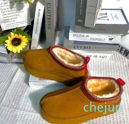 Womens Fur Slides Classic Mustard Seed Ultra Mini Platform Boot windtight Petites Suede Wool Blend Winter Designer Booties