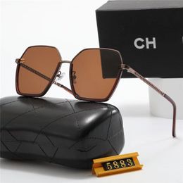 Designer Sunglasses For Women Men Sun Glasses Fashion Classic Sunglasses Luxury Polarised Pilot PC Frame Oversized UV400 Eyewear 5883