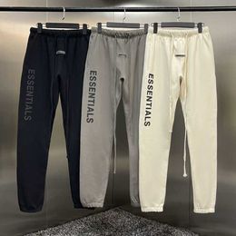 Double Track Sports High Street Drawstring Loose Printed Cuffed Sanitary Pants Trendy Brand Men's Autumnwinter Couple Fog Ribbon Casual