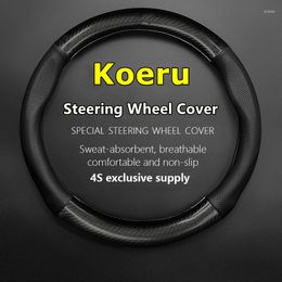 Steering Wheel Covers No Smell Thin For Koeru Cover Genuine Leather Carbon Fibre 2023