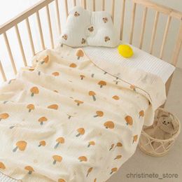 Blankets Swaddling Organic Baby Blankets Muslin Swaddle For Newborn Fringe Double Layer Cotton Summer Blanket Bed Comforter Infant Baby Stuff