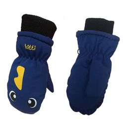 Children's Fingerless Gloves 2 3 4 5 Years Old Boys Girls Ski Snow Gloves Kids Waterproof Warm Winter Snow Ski Gloves Baby Toddler Outdoor Children Mittens 231130