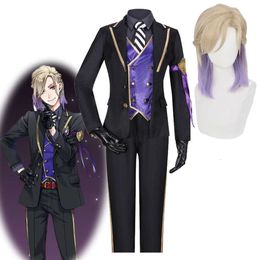 Twisted Wonderland Vil Schoenheit Cosplay Costume And Wig Pomefiore School Uniform Suits Fairest One Of All Anime Clothing
