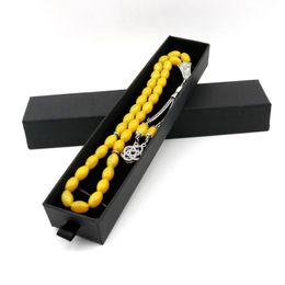 Chain Islamic Tasbih Agate Creative Bracelet 33 Beads Dream Natural Stone Muslim Accessories Tasbeeh Tassel Men's Jewellery Misbaha Gift 231130