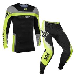 Motochross MX ATV 360 Mirer Gear Set 2023 Jersey Pants Combo Men Kits Off Road Moto Dirt Bike Cycling Adult Black Green Suit