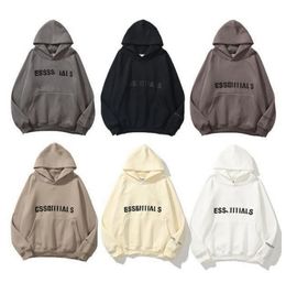 NEW Men hoodie designer hoodies essentialclothing hoodys women clothes pullover sleeveless O-Neck Letter printed green overcoat streetwear white clothe