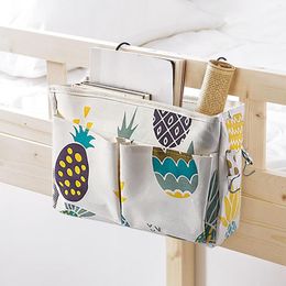 Storage Bags Bedside Bag Baby Crib Organizer Hanging For Dormitory Bed Table Rails Book Toy Pockets Holder Tissue Box Pouch