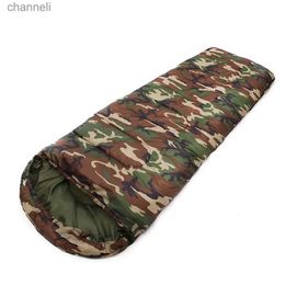 Sleeping Bags Military Sleeping Bag Envelope Camping Equipment Outdoor Survival Winter Ultralight Waterproof Blanket to Keep Warm Camouflage YQ231130