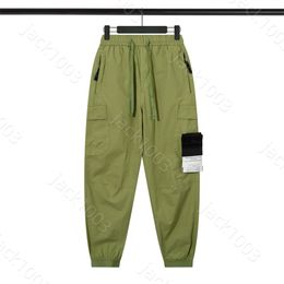 New ISLAND Spring Cotton Basic Compass Badge Embroidery Cargo Pant STONE Casual Loose Pocket Long Trouser Sweatpants Oversized Hip Hop Pants 01