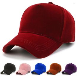 Ball Caps Unisex Velvet Solid Colour Hat Autumn Winter Baseball Cap Outdoor Couple Adjustable Sun Visor Hats Male Hip Hop