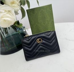 Black wallet With Dust Bags and Box Womens Men women KEY POUCH Designers Fashion handbag Women Mens Credit Card Holder Coin Purse Luxurys Wallet Bag