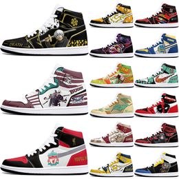 DIY fashionable anime characters antiskid for men women basketball shoes customized exquisite comfortable medium orange sneakers