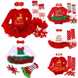 Clothing Sets Fashion Baby Girl Clothing Sets Bebes Babi Christmas Infantil Outfits Baby girl Birthday Party dress kids children Costumes 231129