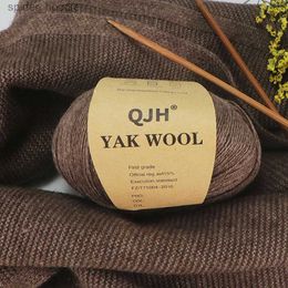 Yarn 3PCS Undyed Natural Organic Mongolian 100% Yak Wool Yarn For Hand knitting Crochet DIY Soft For Fashion Garments Baby Clothes L231130