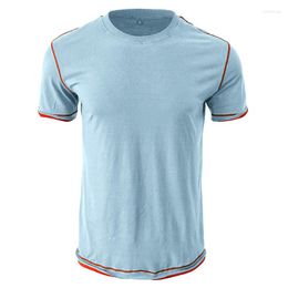 Men's T Shirts 2023 Men's Casual T-shirt Round Neck Short Sleeve Moisture Wicking Comfortable Clothing Size S-2XL