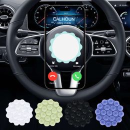 Upgrade Universal Car Dashboard Suction Phone Holder Adhesive Silicone Sticker Phone Stand Hand Mobile Device Mount Interior Accessories