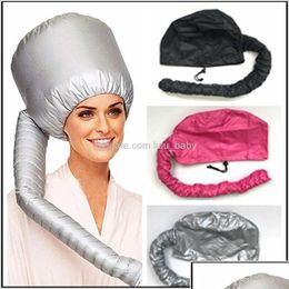 Hair Dryers Portable Soft Drying Bonnet Hood Hat Blow Dryer Attachment Curl Tools Gray Dry 6Pcs Icpl5 Dryers Ts4Mx Drop Delivery Dhr9W