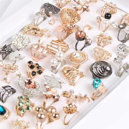 Brand New Whole 30Pcs mix lot Size Unisex Copper zircon ring Set auger Rings CZ Diamond wedding ring Valentine's Day Gift235x