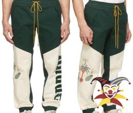 Sweatpants Men Women 1 High Quality Patchwork 2023fw Drawstring Pants Overalls7638279