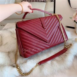 Portafoglio di lusso di design da donna pochette a tracolla moda casual borsa da donna catene in pelle cerniera e borsa a tracolla con cerniera busines325A