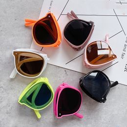 Sunglasses for Kids Children Folding Cute Boy Girl Birthday Party Items Photograph Show Decor Pink Brown Black Color