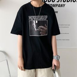 Men's T Shirts Hip Hop Funny Brief Casual Men Tshirt Cartoon Short Slevees O-neck Vintage Clothes Harajuku Fashion Teens Streetwear