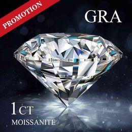 Promozione Moissanite Pietra sciolta più economica Fabbrica D Colore VVS1 3EX Bianco Taglio rotondo Lab Grown Diamond Certificazione GRA219D