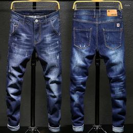 Men's Jeans 2023 Spring And Autumn Classic Fashion Casual Solid Color Men Slim Comfortable High Quality Plus-Size Stretch Pants