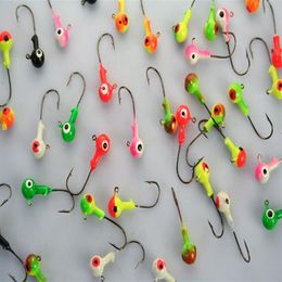 LOT 60 FISHING LURES Lead Head Jigs Hooks 7g329B