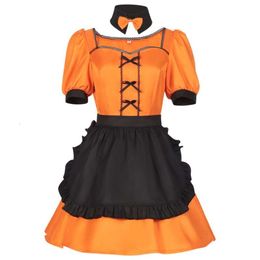 Halloween Costumes Cosplay Maid Dress Youtuber Anchor Pumpkin Uniform Skirt Christmas Party Clothing