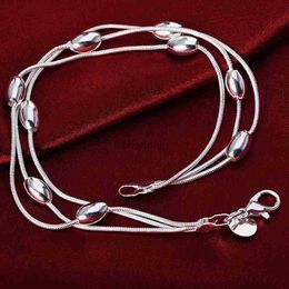 Chain 925 sterling silver bracelet chain fashion design product beautiful Jewellery High quality Bracelet bead for women lady wedding YQ231130