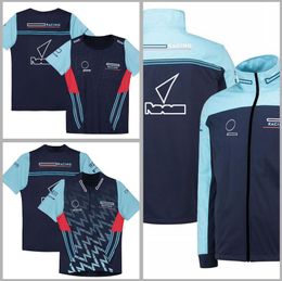 2022 New F1 Racing Formula One Team Short Sleeve poloT-shirt Sweater Jacket Windproof Free Customization