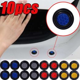 Upgrade Car Door Anti-Collision Silicone Pads Reflective Honeycomb Sticker Gasket Auto Shockproof Sealing Rubber Pad Door Edge Stickers