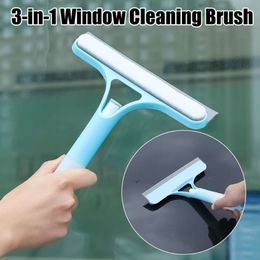 Upgrade 3-In-1 Window Squeegee Multifunctional Cleaning Tools with Sponges Spray Washing Kit for Car Windshield Household Glass Brushes