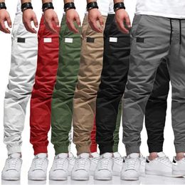 Men's Pants Spring Autumn Men Harem Joggers 2024 Male Trousers Mens Solid Multi-pocket Hip Hop Sweatpants
