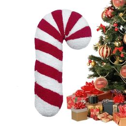 Plush Pillows Cushions Candy Cane Plush Stuffed Lollipop Candy Cane Cute Pillows Christmas Plushies Party Supplies Throw Pillow 231129