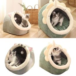 Cat Beds Pet Dog Warm House Cave Pets Tent Indoor Cosy Puppy Kitten Supplies Washable Gift For