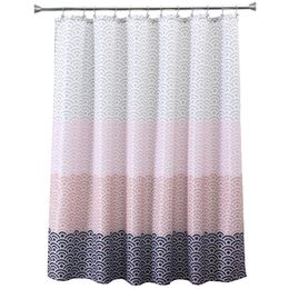 Eco Friendly Longer Pink Bathtub bathroom Shower Curtain Fabric Liner with 12 Hooks 72Wx80H inch Waterproof and Mildewproof268I