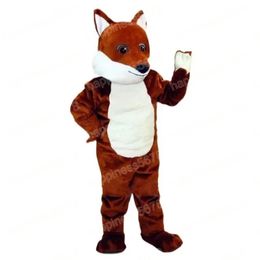 Performance Brown Fox Mascot Costumes Cartoon Character Outfit Suit Carnival Adults Size Halloween Christmas Party Carnival Dress suits