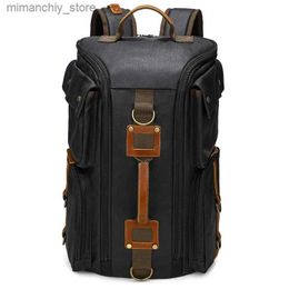 Outdoor Bags CFUN YA Fashion Trend Luxury Canvas Backpack For Men Women 15.6 Inch Laptop Bag Pack Outdoor Handbag Climbing Rucksack Mochilas Q231130