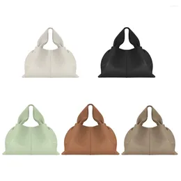 Evening Bags Women Leather Shoulder Bag Casual Hobo Handbag Pleated Fashion Tote Satchel Sling Girl Stylish Purse