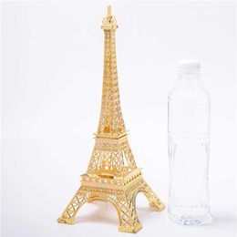 Gold Eiffel Tower Decor Zinc Alloy Home Decoration Improvement Gift Decorative Wine Cabinet X07103385