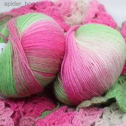 Yarn High Quality 50g/ball 180 Metres 100% Merino Wool Crochet Yarn Thick For Hand Knitting Space Dyed Baby Yarns Wool Thread L231130