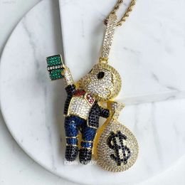 ICEMAN Jewellery Money Piece Necklace Boy Seize Money Gold Money Sign Necklace