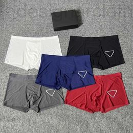 Underpants designer luxury 5pcs Designer Men Boxers Elastic Seamless Man Underwear Solid Color Sexy Breathable Mens Underwears Branded Boxer