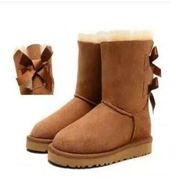 Hot selling new classic design Australian women's snow boots bowknot bow warm boot Trendy Shoes