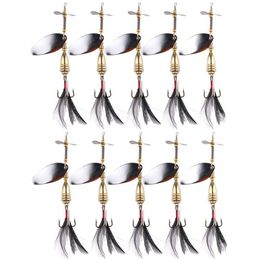 New Metal Spinner Fishing lure Propeller Spinnerbaits 9cm 12g Swing Iron Jig Fishing bait Trout Pike fishhook2798